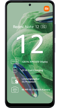 Xiaomi Redmi Note 12 5G, 128 GB T-Mobile Edition grau